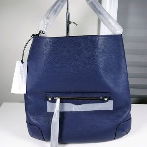 Rebecca Minkoff Slim Regan Hobo Leather Blue NWT